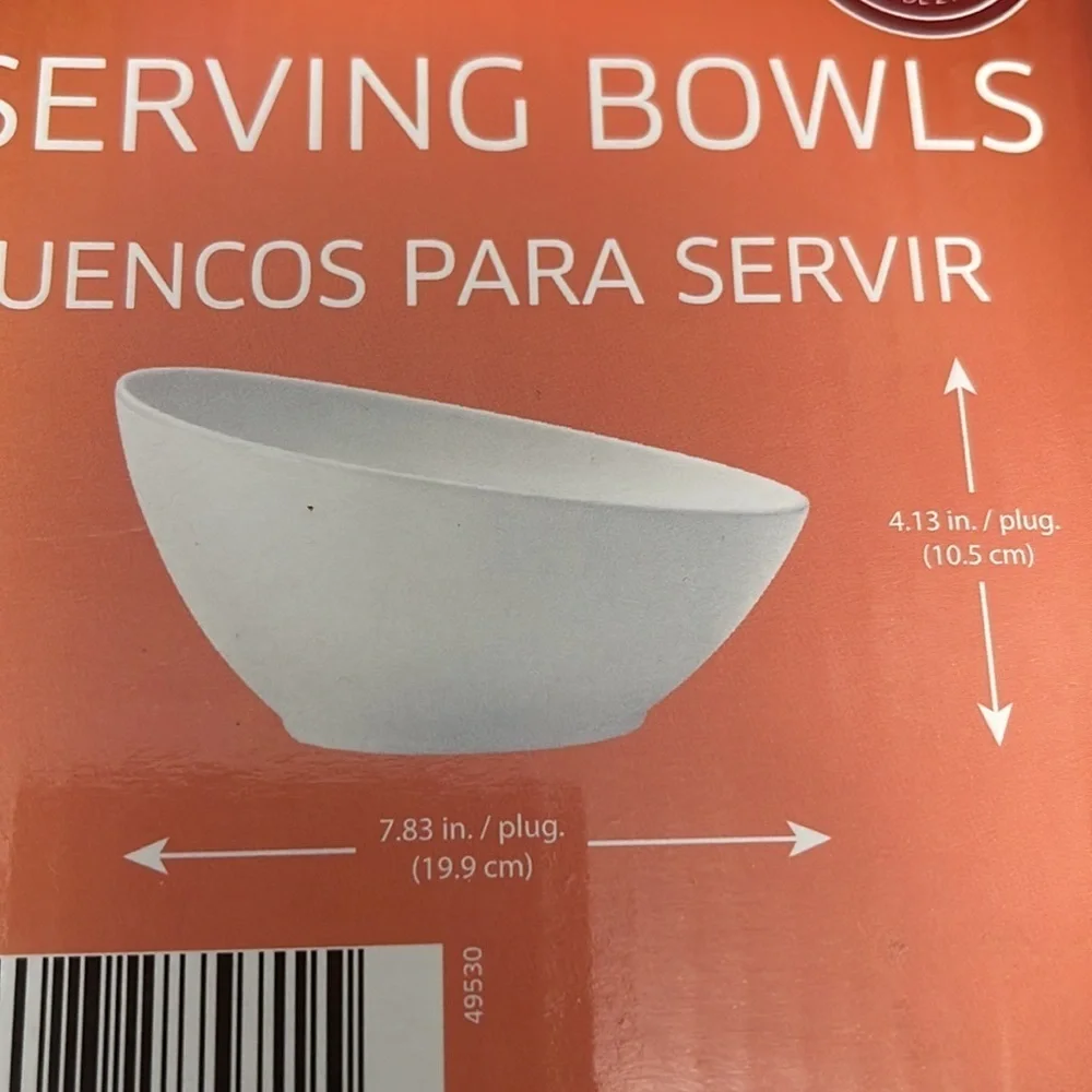 Crofton porcelain 2 piece serving bowls